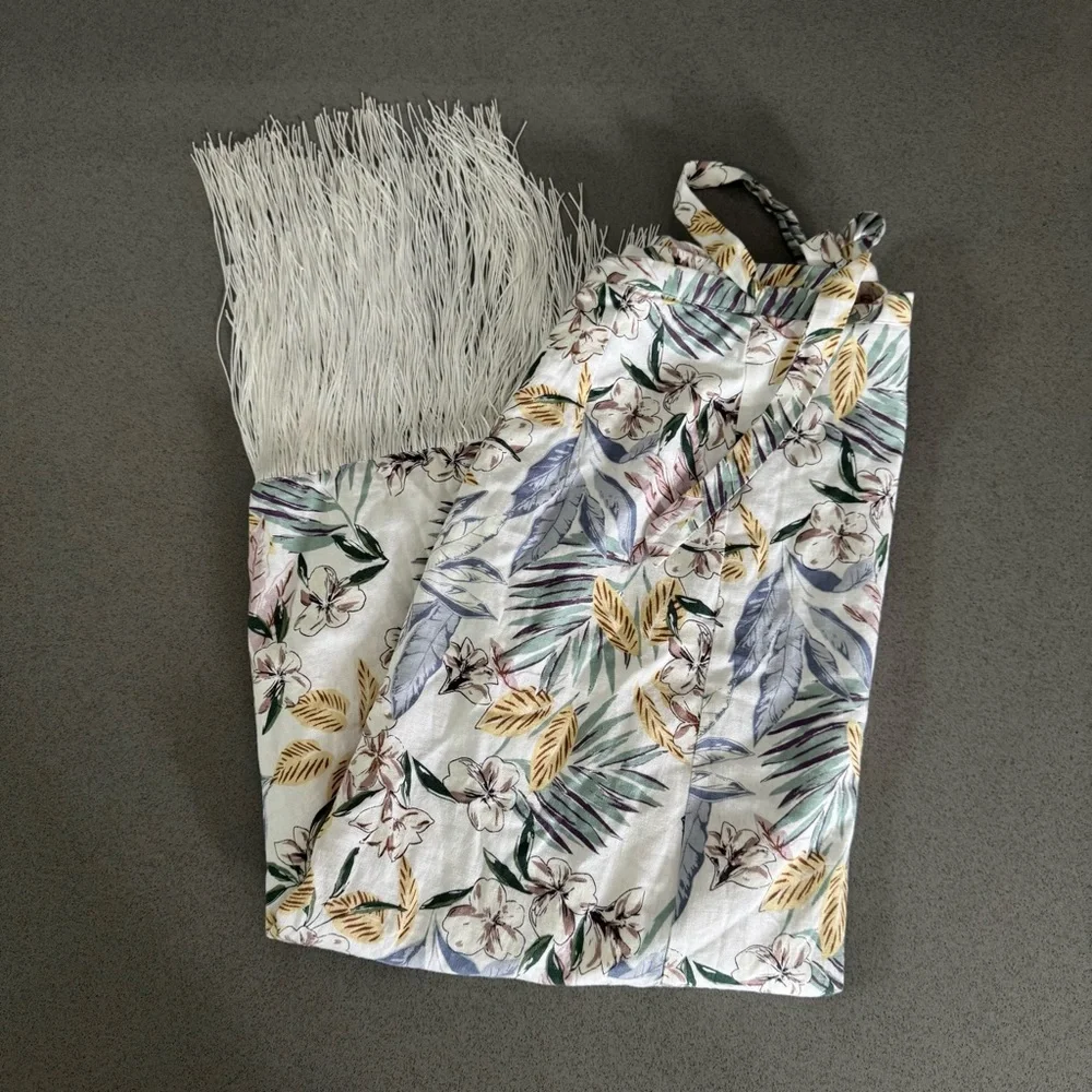 Sigrid Olsen Floral Fringe Wrap Skirt - Picture 8 of 8